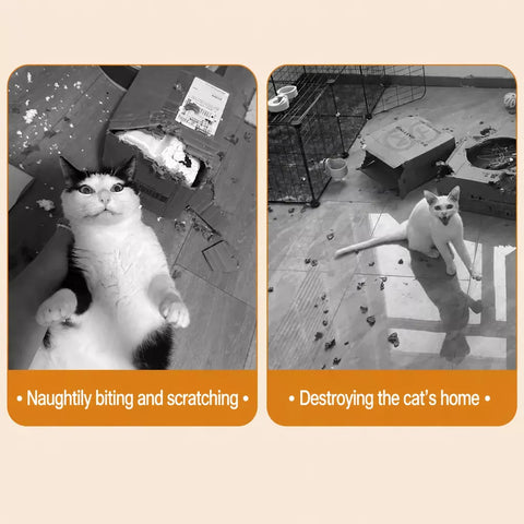 Self-Adhesive Wall-Mounted Felt Cat Scratcher