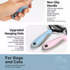 Dog & Cat Dematting Brush for Tangles & Loose Fur