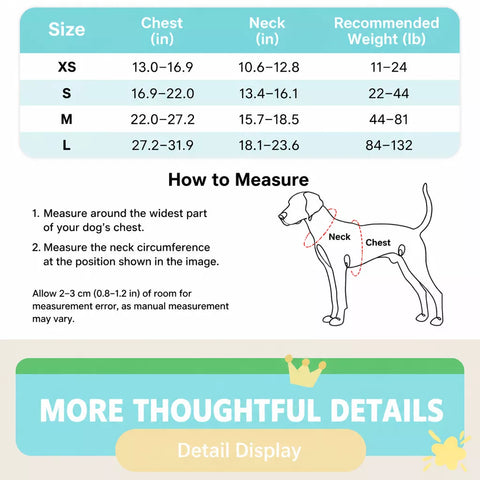 Pet Vest Harness for Small to Medium Dogs