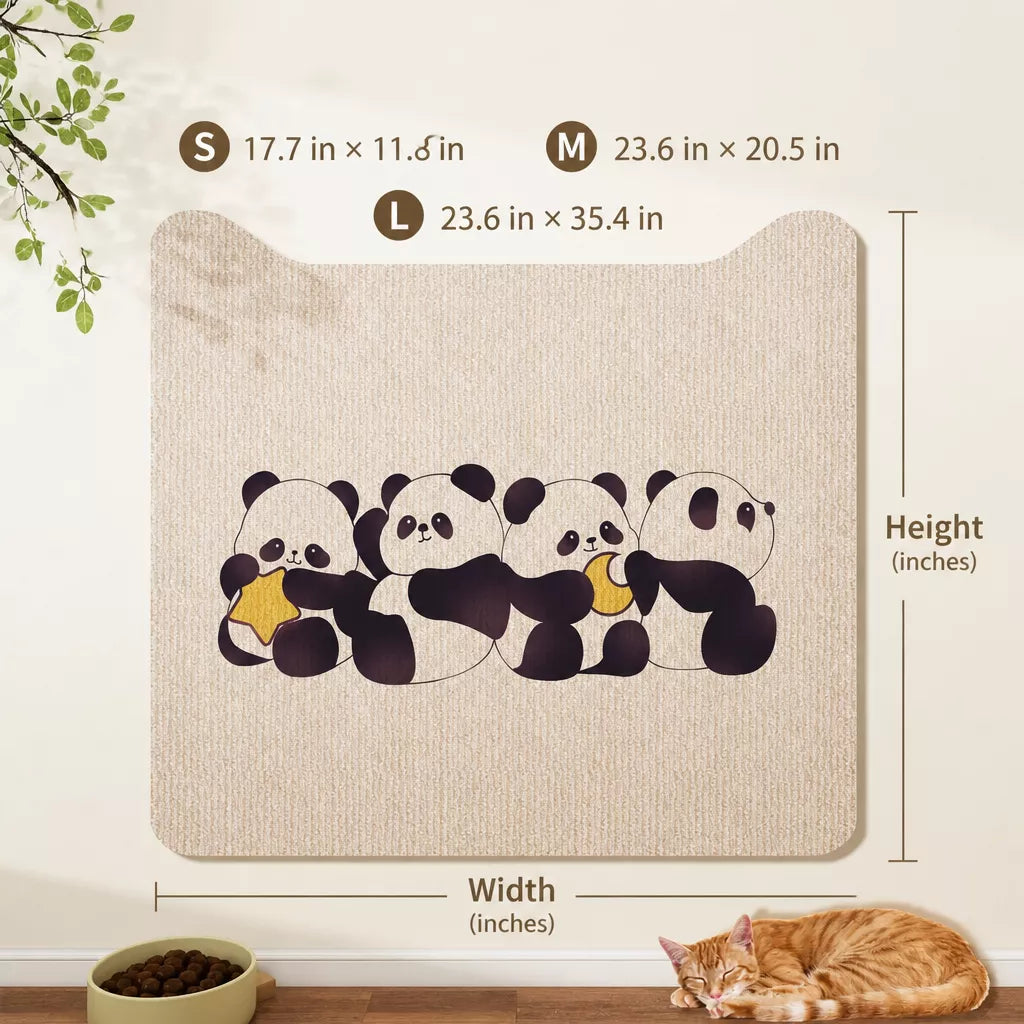 Self-Adhesive Cat Scratching Mat for Doors and Furniture