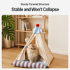 Semi-Enclosed Tent Bed for Cats and Dogs
