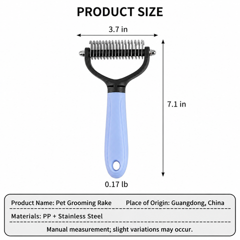 Pet Grooming Deshedding Comb for Dogs and Cats