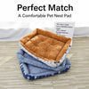 All-Season Padded Rectangular Pet Bed for Dogs & Cats