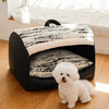 Plush Pet Tent Bed with Removable, Washable Cushion