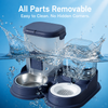 Non-Electric Pet Water Dispenser with Integrated Bowl