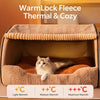 Enclosed Pet Bed for Cats and Dogs with Removable Cover