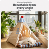 Semi-Enclosed Tent Bed for Cats and Dogs