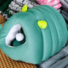 Semi-Enclosed Tunnel Fleece Cat Bed