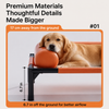 Elevated Faux Leather Pet Bed - p-00149