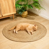Round Cattail Grass Cat Scratcher Mat