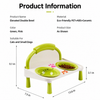 Raised Ceramic Double Pet Bowl Set