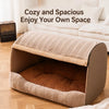 Enclosed Pet Bed for Cats and Dogs with Removable Cover