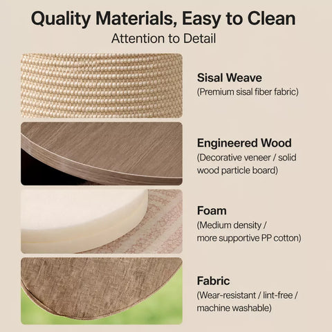 Sisal Cat Scratching Barrel Tower with Enclosed Hideaway
