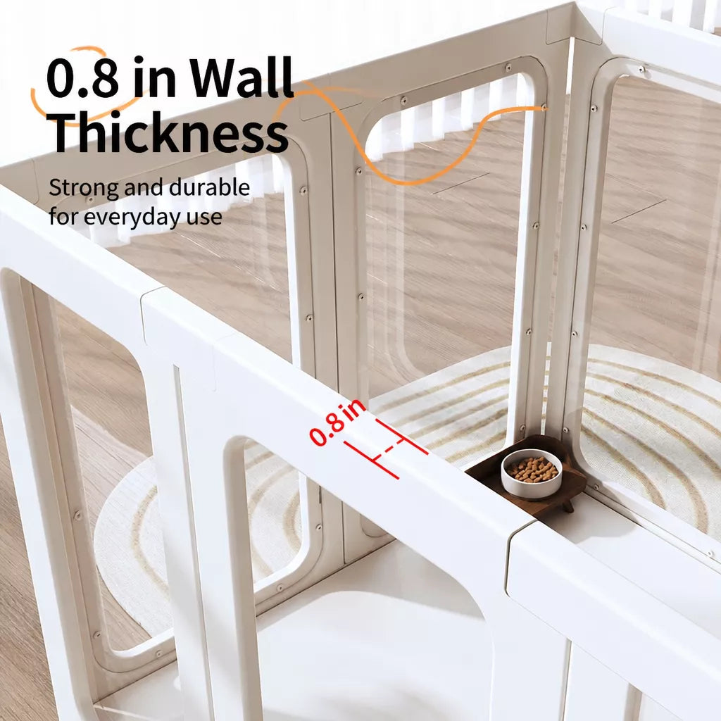 Movable Indoor Playpen with Door for Small Dogs