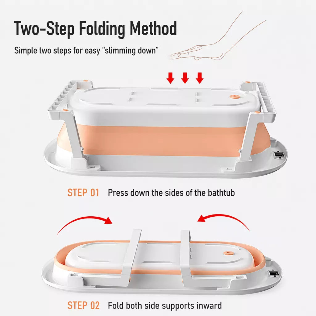 Pet Bath Tub with Drain for Small to Medium Dogs & Cats