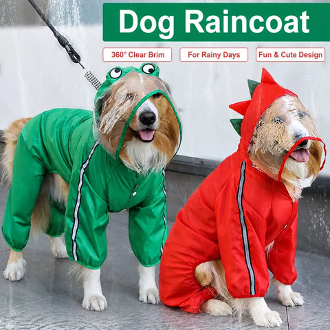Four-Leg Waterproof Dog Raincoat