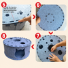 Donut Cat Scratcher Tunnel Bed
