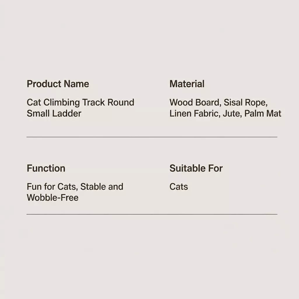 Oval Sisal Cat Tree with Integrated Scratcher and Bed