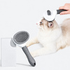 Self-Cleaning Pet Brush for Dogs & Cats, 3.8-Inch Wide Head
