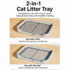 Elevated Dog Potty Tray with Steel Frame
