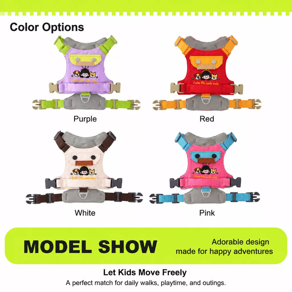 Adjustable Vest-Style Dog Harness for Small to Medium Dogs