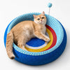 Deep-Profile Cat Scratcher Bed for Scratching and Lounging