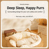 Handwoven Rattan Cat Bed for Cats & Small Dogs
