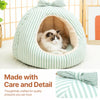 Enclosed Fabric Pet Tent Bed for Cats and Small Dogs