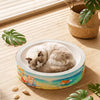 White Corrugated Cardboard Cat Scratcher Bed