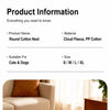 Cozy Thick Cat & Dog Bed for Year-Round Rest