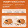 Semi-Enclosed Faux-Fur Pet Bed for Small Pets