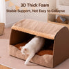 Enclosed Pet Bed for Cats and Dogs with Removable Cover