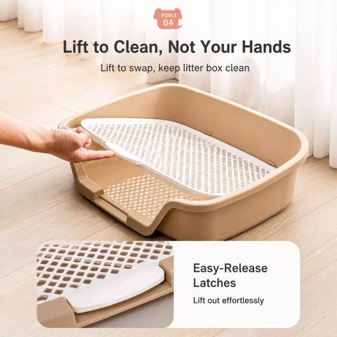 Elevated Mesh Dog Potty Tray