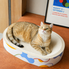 White Corrugated Cardboard Cat Scratcher Lounge