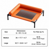 Elevated Faux Leather Pet Bed - p-00149