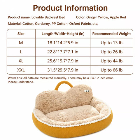 Washable Semi-Enclosed Pet Bed for Cats and Small Dogs