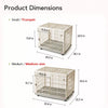 Indoor Resin Pet Crate for Small to Medium Dogs