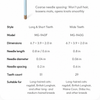 Long- and Short-Tooth Pet Rake Comb for Cats and Dogs