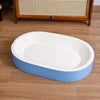 Oval Corrugated Cardboard Cat Scratcher Bed