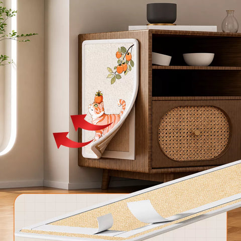 Vertical Adhesive Wall-Mounted Cat Scratcher