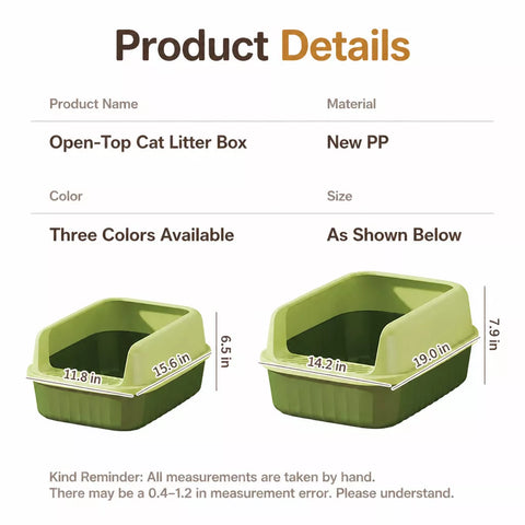 Extra-Large Semi-Enclosed Cat Litter Box p-05685