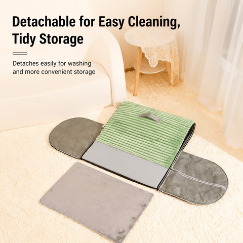 Enclosed Pet Bed with Door Curtain for Cats and Dogs
