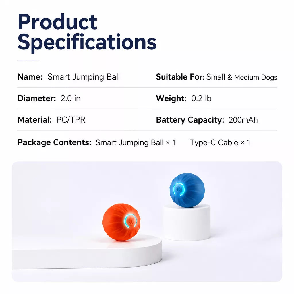 Interactive Squeaky Bouncing Ball Toy for Dogs