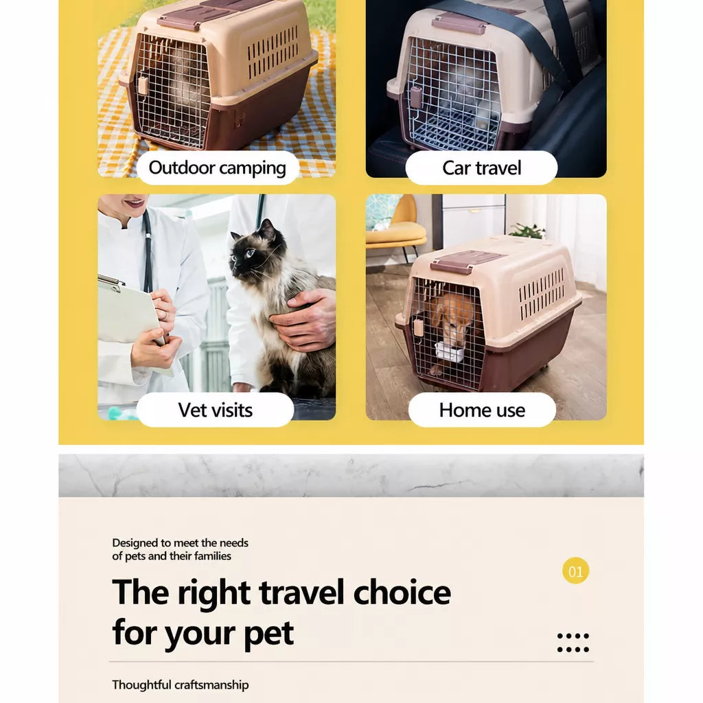 Pet Travel Carrier for Cats and Small to Medium Dogs
