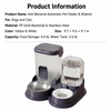 Non-Electric Pet Water Dispenser with Integrated Bowl