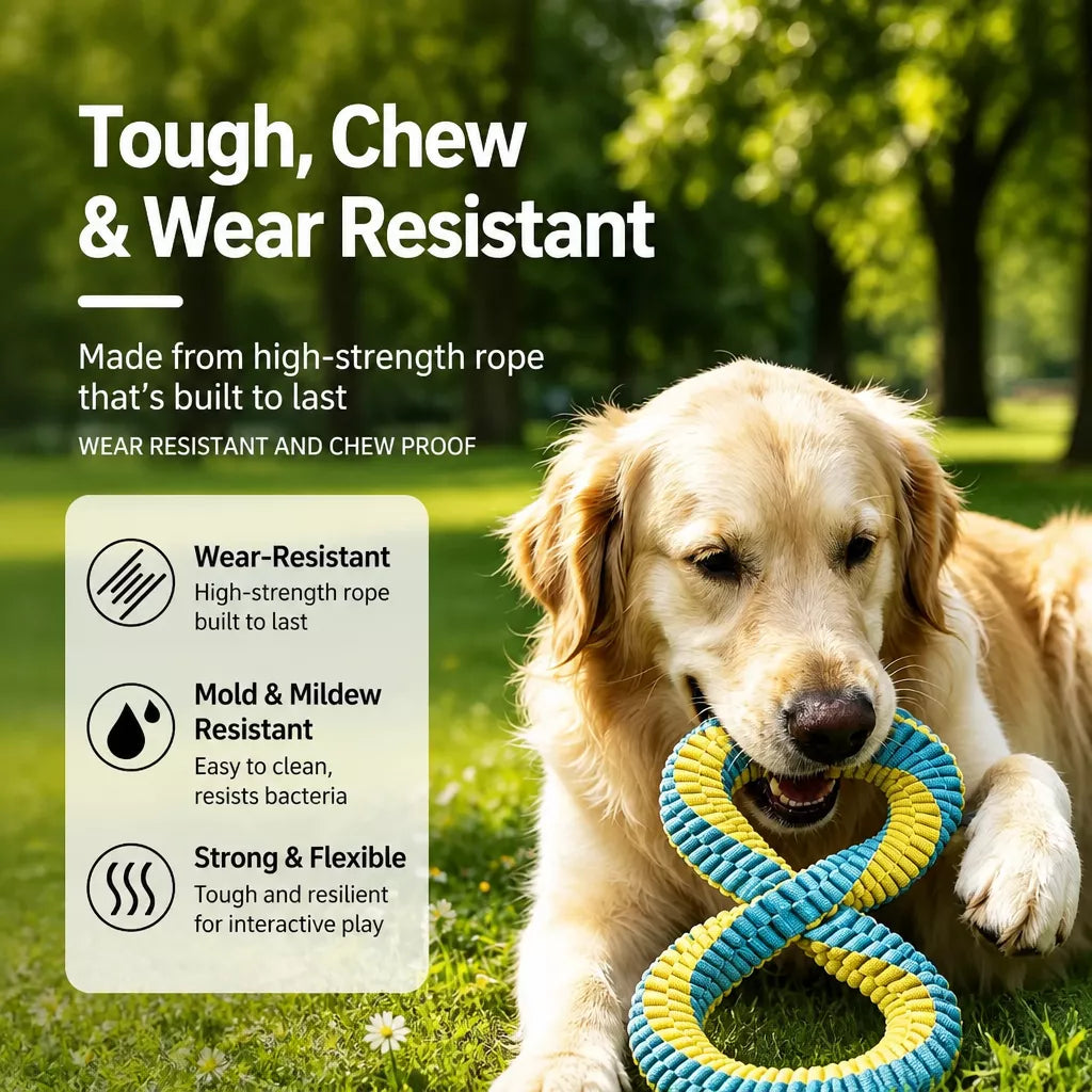 Nylon Dog Tug Toy for Interactive Play