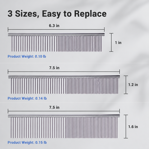 Stainless Steel Grooming Comb for Cats & Dogs