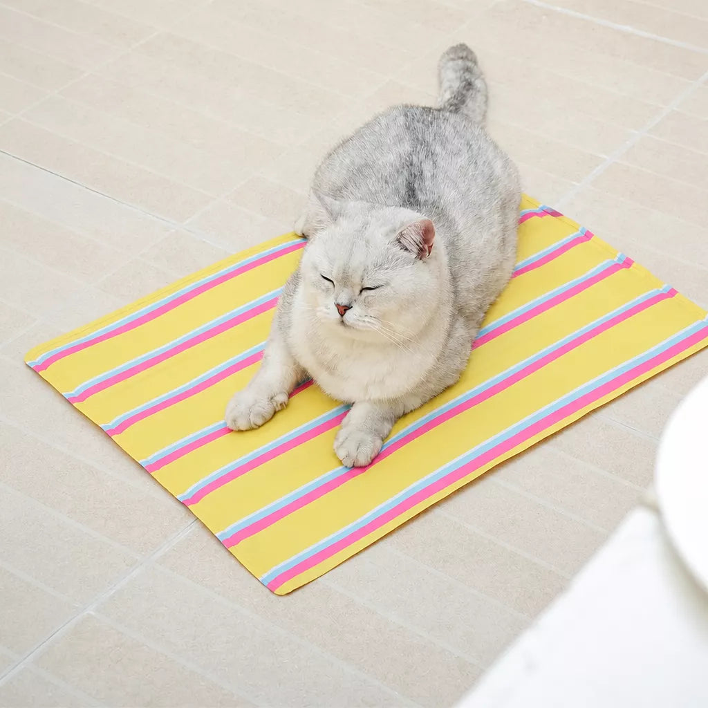 Striped Gel Pet Mat for Dogs & Cats