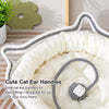 Linen-Look Cat Bed with Integrated Scratching Pad