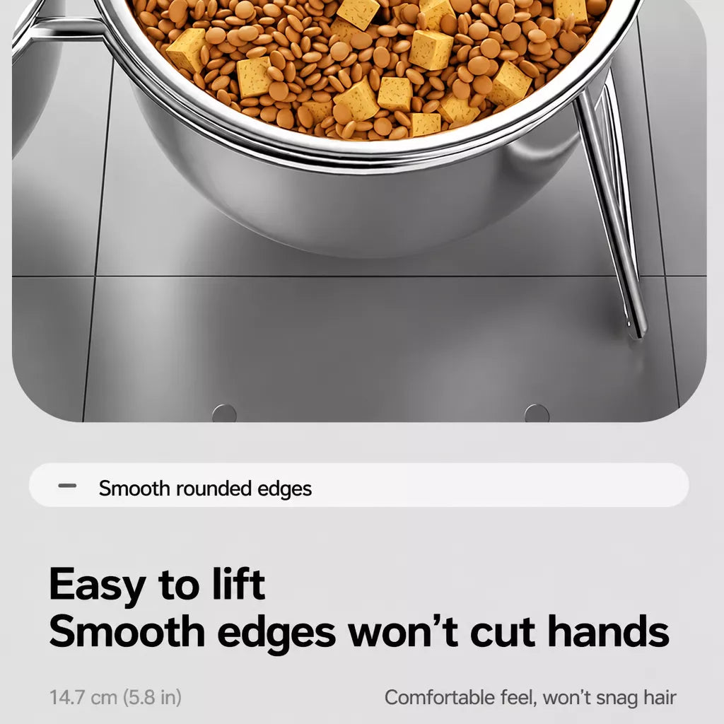 Elevated Stainless Steel Pet Bowl Stand